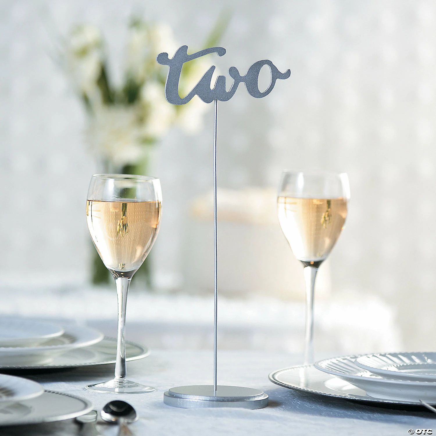 Promo โ๏ธ 1 - 12 Silver Calligraphy Table Numbers - 12 Pc. ๐ 5 Promo โ๏ธ 1 - 12 Silver Calligraphy Table Numbers - 12 Pc. ๐ - Image 3