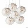 Top 10 👏 12" White & Gold Patterned Hanging Paper Lanterns - 6 Pc. 👏 -Occasions Sales 12 white and gold patterned hanging paper lanterns 6 pc 13696794