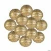 Cheapest ๐ Mini Paper Lanterns - 12 Pc. โ๏ธ 2 Cheapest ๐ Mini Paper Lanterns - 12 Pc. โ๏ธ -Occasions Sales 4 1 2 mini gold hanging paper lanterns 12 pc 13696880