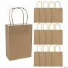 New 😍 6 1/2" x 9" Medium Kraft Paper Gift Bags - 12 Pc. 😀 -Occasions Sales 6 1 2 x 9 medium gold kraft paper gift bags 12 pc 3 5965