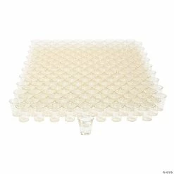 Best reviews of ๐คฉ Bulk Gold Glitter Plastic Shot Glasses - 200 Pc. ๐