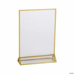 Wholesale 🌟 Clear Table Frame with Gold Trim 🧨