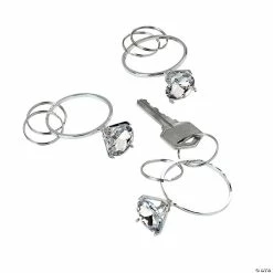 Promo ❤️ Diamond Ring Keychains - 12 Pc. 🎉
