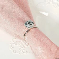 Brand new 🌟 Diamond Ring Napkin Rings - 12 Pc. 🛒 -Occasions Sales diamond ring napkin rings 12 pc 3 968a a01