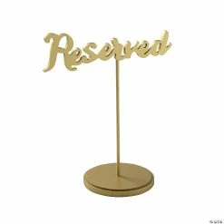 Best deal 🛒 Gold Calligraphy Reserved Table Signs - 6 Pc. 😍