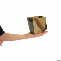 Deals 🔥 Buckets With Ribbon Handle - 6 Pc. 🎉 -Occasions Sales gold candy buckets with ribbon handle 6 pc 3 2627 a01