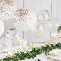 Deals 🛒 Confetti 12" Latex Balloons - 12 Pc. 😉 -Occasions Sales gold confetti 12 latex balloons 12 pc 13774938 a02