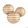Wholesale ๐ Striped Paper Lanternss - 6 Pc. ๐ 1 Wholesale ๐ Striped Paper Lanternss - 6 Pc. ๐ -Occasions Sales gold foil striped hanging paper lanternss 6 pc 13698344
