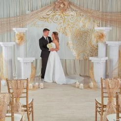 Outlet 😉 Gold Glitter Fabric Roll 🤩 -Occasions Sales gold glitter fabric roll13671140 a02