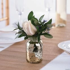 Brand new 🥰 Gold Mercury Mason Jars - 12 Pc. 😉 -Occasions Sales gold mercury mason jars 12 pc 13759764 a04