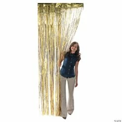 Cheap ✨ Metallic Fringe Door Curtains 🤩