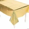 Coupon 🔔 Gold Metallic Plastic Tablecloth 👏 -Occasions Sales gold metallic plastic tablecloth13778802