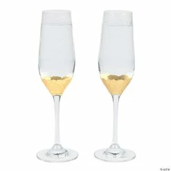 Top 10 🧨 Gold Scalloped Wedding Toasting Glass Champagne Flutes - 2 Ct. 💯