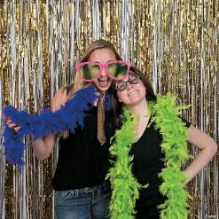 Hot Sale 🔥 Large Metallic Fringe Backdrop Curtains ❤️ -Occasions Sales large gold metallic fringe backdrop curtain3 6195 a02