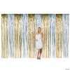 Best Sale 🎉 Large Silver & Gold Metallic Fringe Backdrop Curtain ⌛ -Occasions Sales large silver and gold metallic fringe backdrop curtain13722129