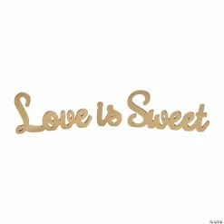 Best reviews of 🌟 Love is Sweet Gold Table Décor Set - 3 Pc. ❤️