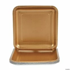 Cheap ❤️ Square Paper Dinner Plates - 18 Ct. ❤️