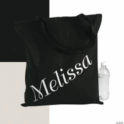 Coupon ⌛ Personalized Extra Large Name Canvas Tote Bag 🎉