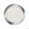 Hot Sale 🌟 Premium Ivory Plastic Dinner Plates with Metallic Border - 25 Ct. ⭐ -Occasions Sales premium ivory plastic dinner plates with silver border 25 ct 13779432