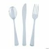 Discount 🎁 Premium Metallic Plastic Cutlery - 24 Ct. 🥰 -Occasions Sales premium metallic silver plastic cutlery sets 24 ct 13773236