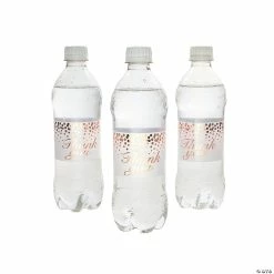 Best Pirce ⭐ Rose Gold Foil Dot Water Bottle Labels 🔥