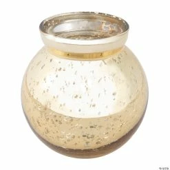 Discount 👏 Round Gold Mercury Bud Vases - 6 Pc. 😍