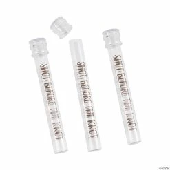 Promo 👍 Shot Before the Knot Test Tube Plastic Shot Glasses - 12 Ct. 👏