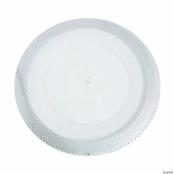 Wholesale 🌟 Silver Diamond Rim Chargers - 12 Pc. 👏