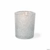 Outlet ✔️ Silver Glitter Votive Candle Holders - 12 Pc. 🔔 -Occasions Sales silver glitter votive candle holders 12 pc 13751877