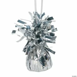 Best Sale 😍 Silver Metallic Balloon Weights - 12 Pc. 👍