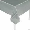 Wholesale ✔️ Rectangle Plastic Tablecloth 🌟 -Occasions Sales silver plastic tablecloth70 1441