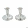 Promo ✨ Silvertone Taper Candle Holder Set - 2 Pc. 🛒 -Occasions Sales silvertone taper candle holder set 2 pc 13736844