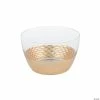 Promo 🧨 Small Clear Bowl with Gold Texture Base 🔔 -Occasions Sales small clear bowl with gold texture base13767186