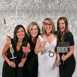 Cheap 😉 Sparkling Silver Vinyl Backdrop - 3 Pc. ⭐ -Occasions Sales sparkling silver vinyl backdrop 3 pc 13676372 a03