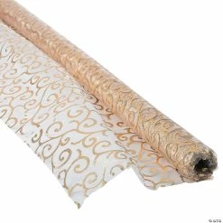 Discount 🤩 Victorian Gold Printed Fabric Roll 🥰