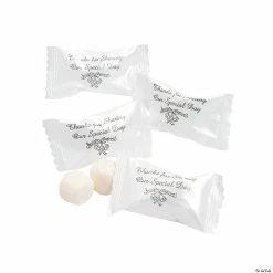 Brand new 🔥 Wedding Thank You Silver-Wrapped Buttermints - 108 Pc. 🔔