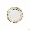 Deals ⭐ White with Gold Foil Dots Paper Dessert Plates - 8 Ct. ✔️ -Occasions Sales white with gold foil dots paper dessert plates 8 ct 13783335