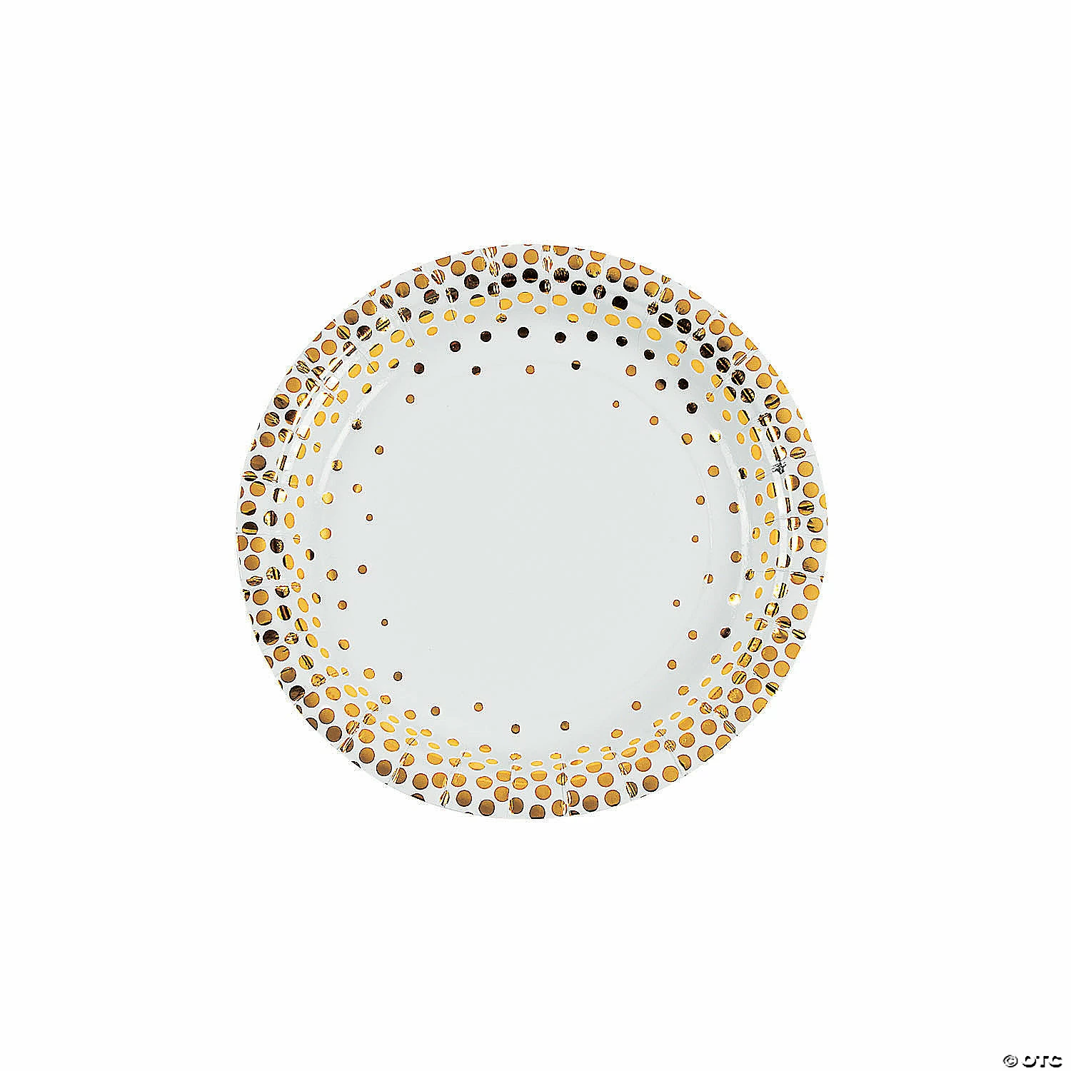 Deals ⭐ White with Gold Foil Dots Paper Dessert Plates - 8 Ct. ✔️ 3 Deals ⭐ White with Gold Foil Dots Paper Dessert Plates - 8 Ct. ✔️