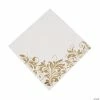 Outlet 🔥 White with Gold Foil Floral Design Luncheon Napkins - 50 Pc. 🥰 -Occasions Sales white with gold foil floral design luncheon napkins 50 pc 13767171